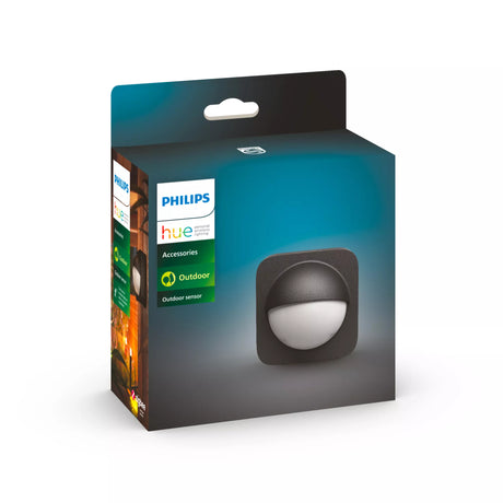 Détecteur de mouvement extérieur Philips Hue - PHILIPS - Outdoor Sensor - Noir - Alexa - Angle de détection 160°