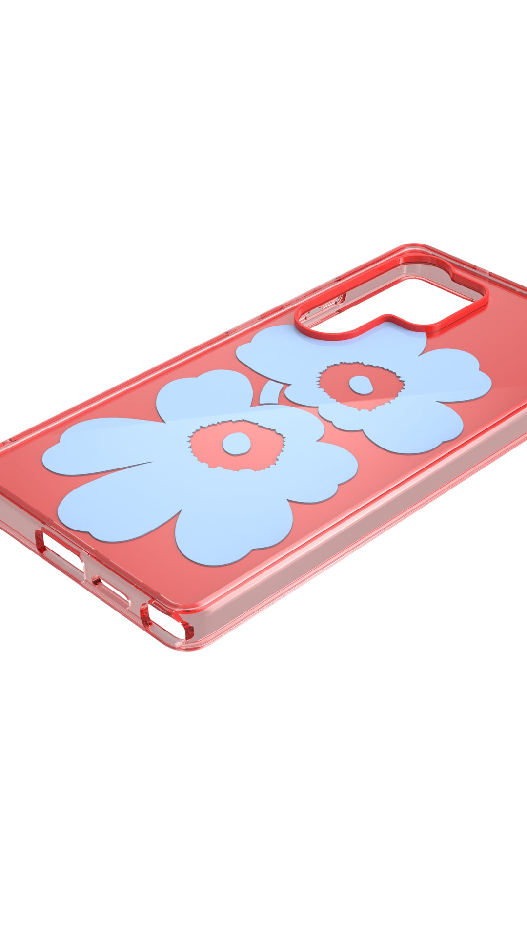 Coque pour Samsung Galaxy S25 Ultra Motif Floral Unikko Samsung Rouge