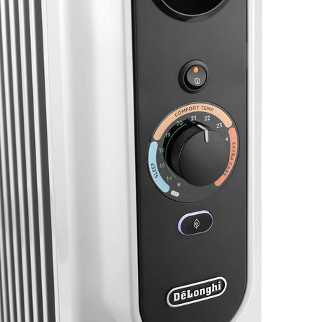 Radiateur bain d'huile - DELONGHI - 1500 W - Jusqu'a 45 m2 - Mobile - Fonction anti-gel - Gris