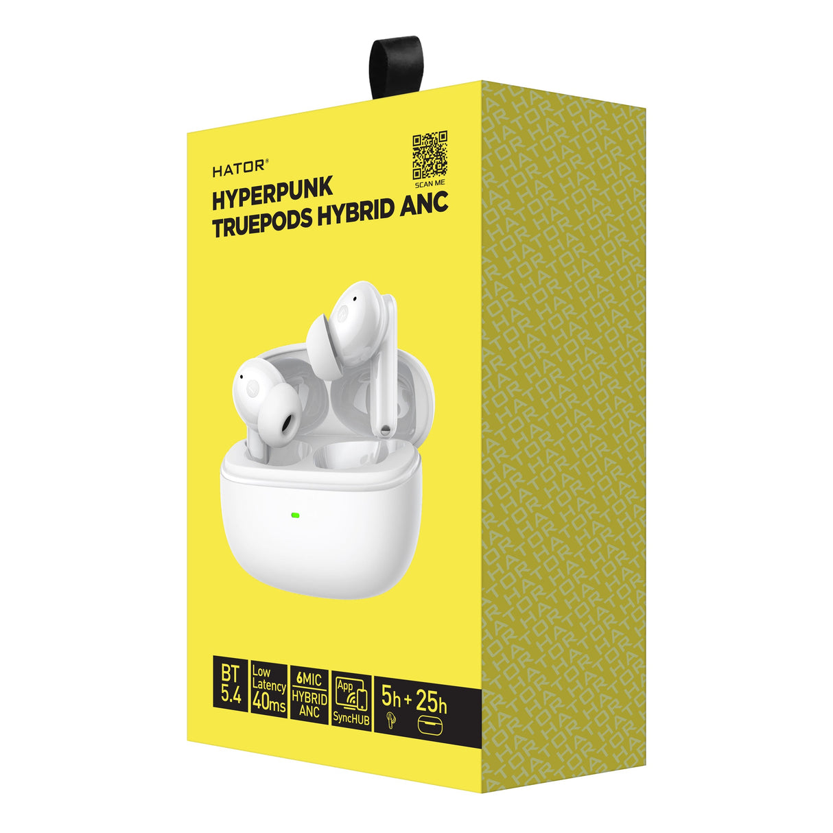 Ecouteurs sans fil Hator Hyperpunk Truepods (Blanc)
