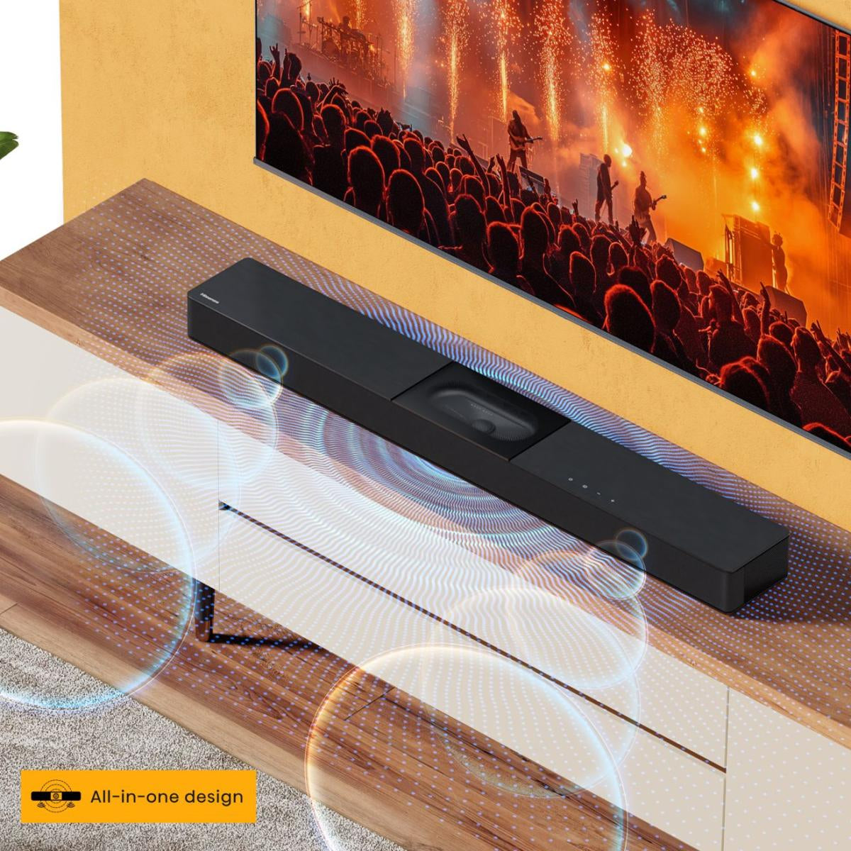 Barre de son - HISENSE - HS2000 - 2.0 Canaux - 80W - Bluetooth 5.0 - HDMI ARC