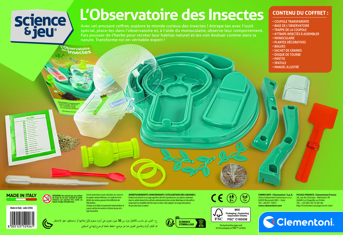 L'observatoire des insectes - Clementoni - Science & Jeu - Jeux Scientifiques