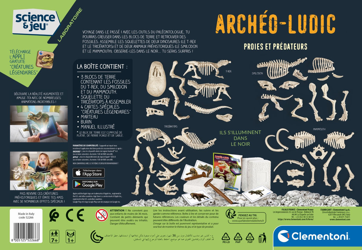Clementoni - Science & Jeu - Archéo Ludic - Proies et Prédateurs