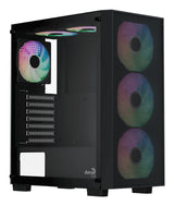 Boitier PC sans alimentation - AEROCOOL B509A Flow - ACCM-BD02063.11 - Moyen tour - Format ATX - Noir