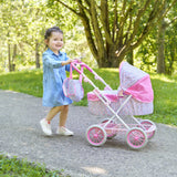 Accessoires poupons - COROLLE - Landau Floral - pour poupons 36 a 52 cm - des 3 ans