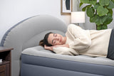 Matelas gonflable - BESTWAY - 671BD Queen - Pompe électrique intégrée - Tete de lit LoungeLux - Tritech durable