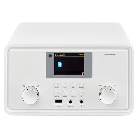 Radio Internet - MEDION - DAB - Bluetooth - 2x10W RMS - Blanc