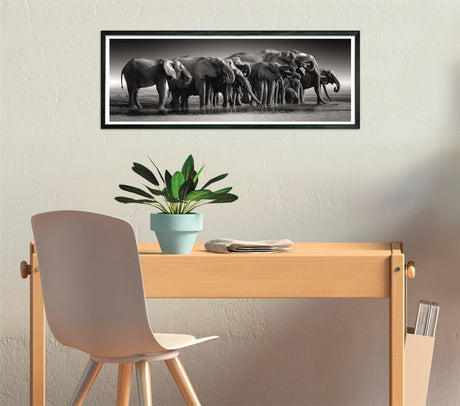 CLEMENTONI - Compact 1000 pieces Panorama - Herd of Giants