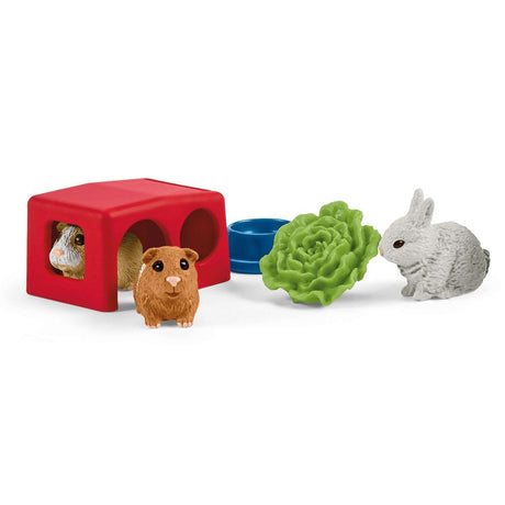 Maison pour lapin et cochons d'inde, coffret figurine et accessoires,  Cadeau pour Garçons et Filles - Jouet 3 Ans et + -schleich