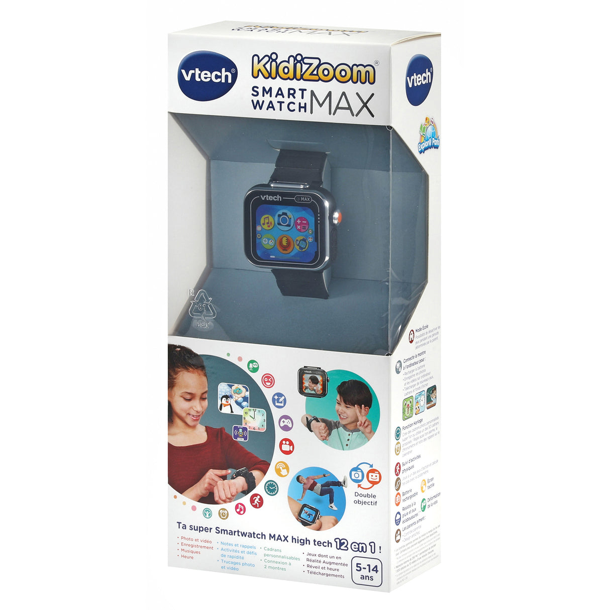 VTECH - KIDIZOOM SMARTWATCH MAX NOIRE - Noir