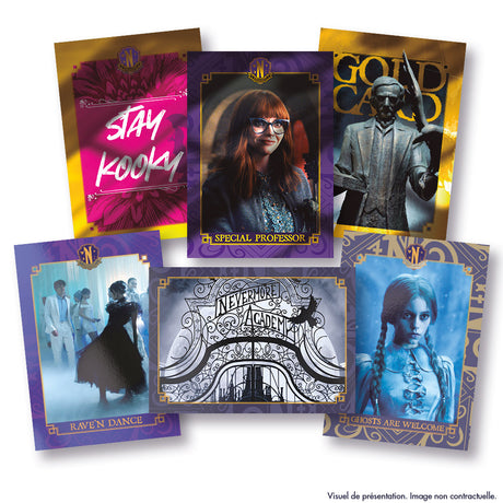 Cartes a collectionner - PANINI - WEDNESDAY HALLOWEEN - 40 cartes + 5 cartes XXL
