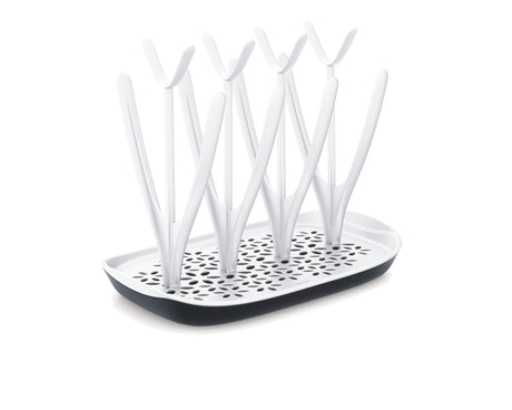 Egouttoir a biberons et tétines - PHILIPS AVENT - Bac d'égouttement amovible - Blanc/Gris