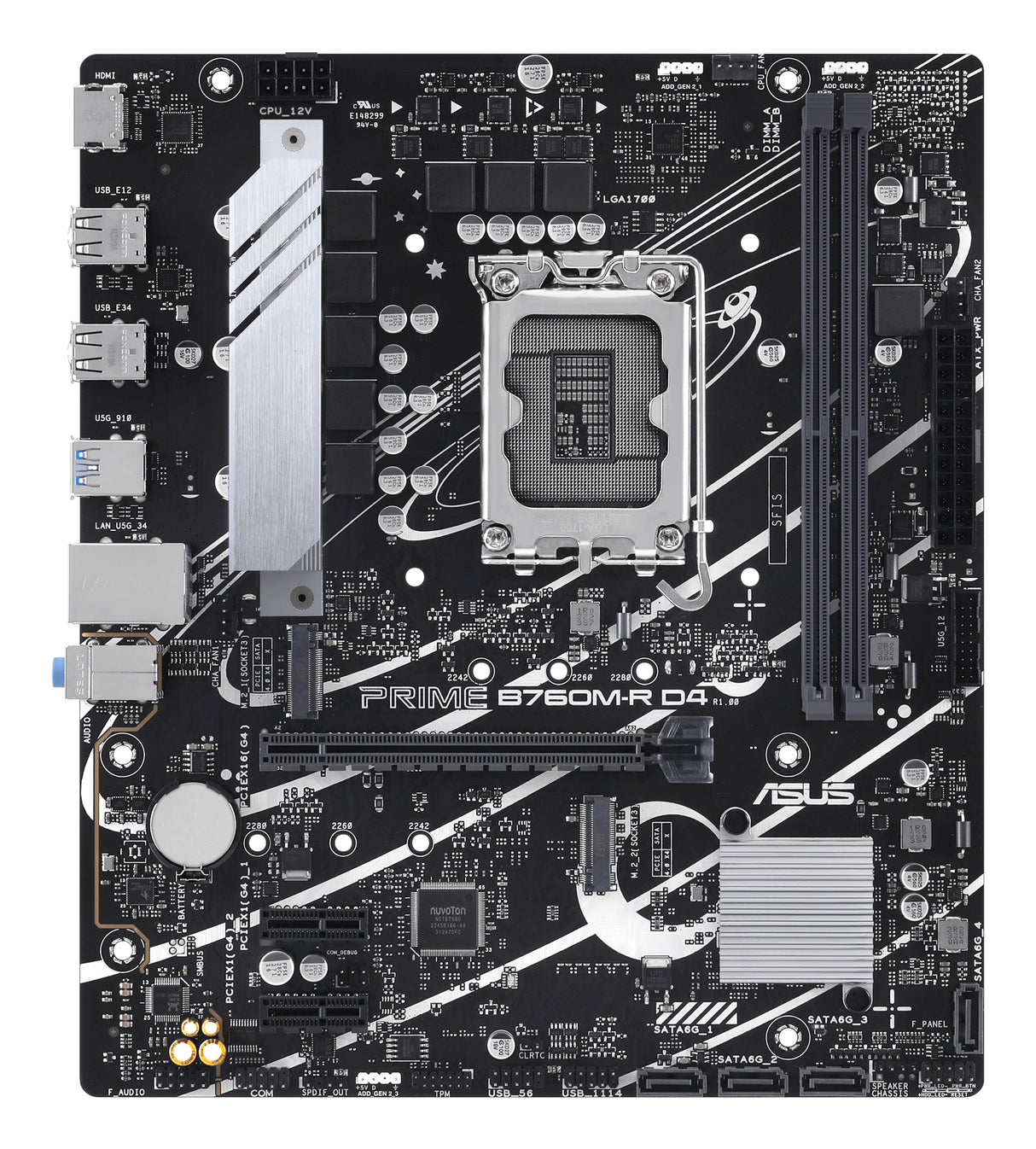 Carte mere - ASUS - PRIME B760M-R D4 - Intel B760 LGA 1700 micro ATX