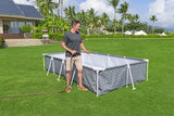 Piscine hors sol tubulaire BESTWAY - Steel Pro™ - 366 x 201 x 66 cm - Rectangulaire - décor graphique