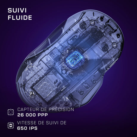 Souris gaming filaire - Turtle Beach Kone™ II - Ultra légere - Blanc, 26 000 DPI, 23 fonctions personnalisables