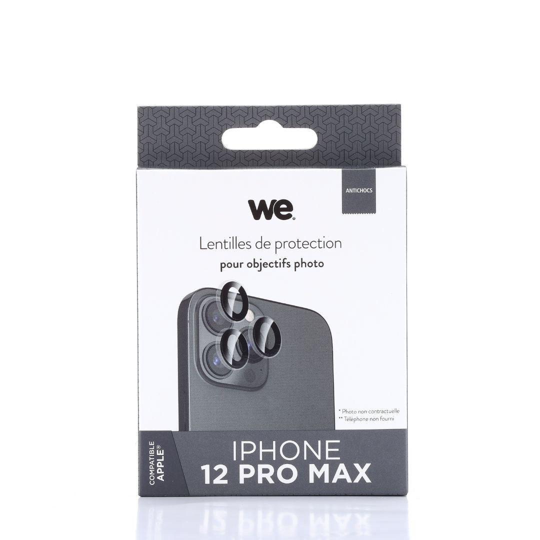 WE Lentilles de protection pour objectifs d'appareil photo iPhone 12 PRO MAX tra