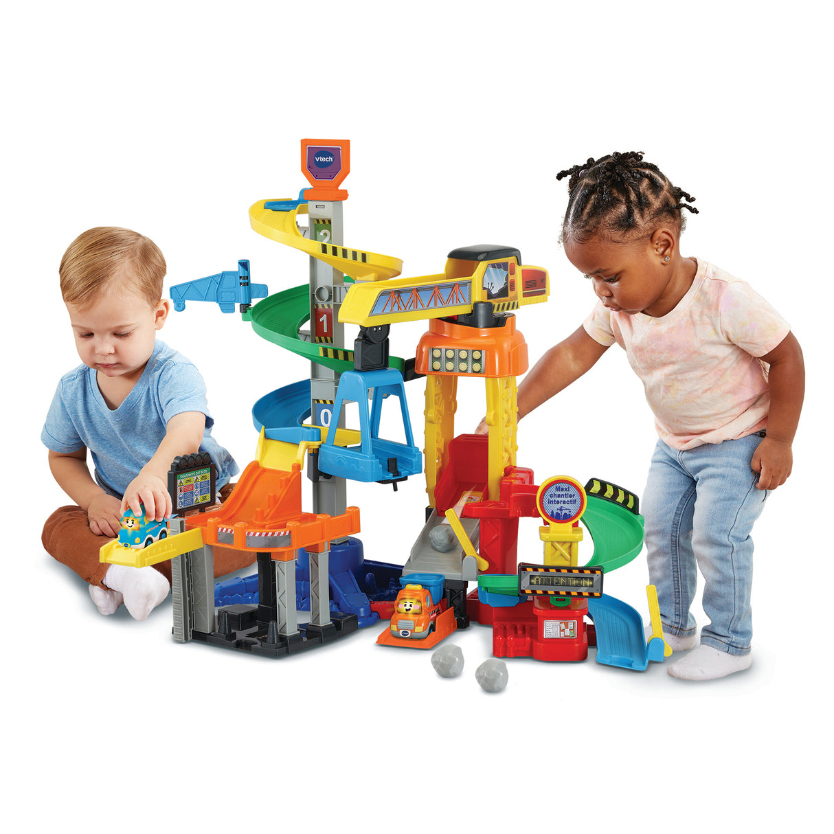 VTECH TUT TUT BOLIDES - Maxi chantier interactif - Grue rotative - 1 a 5 ans