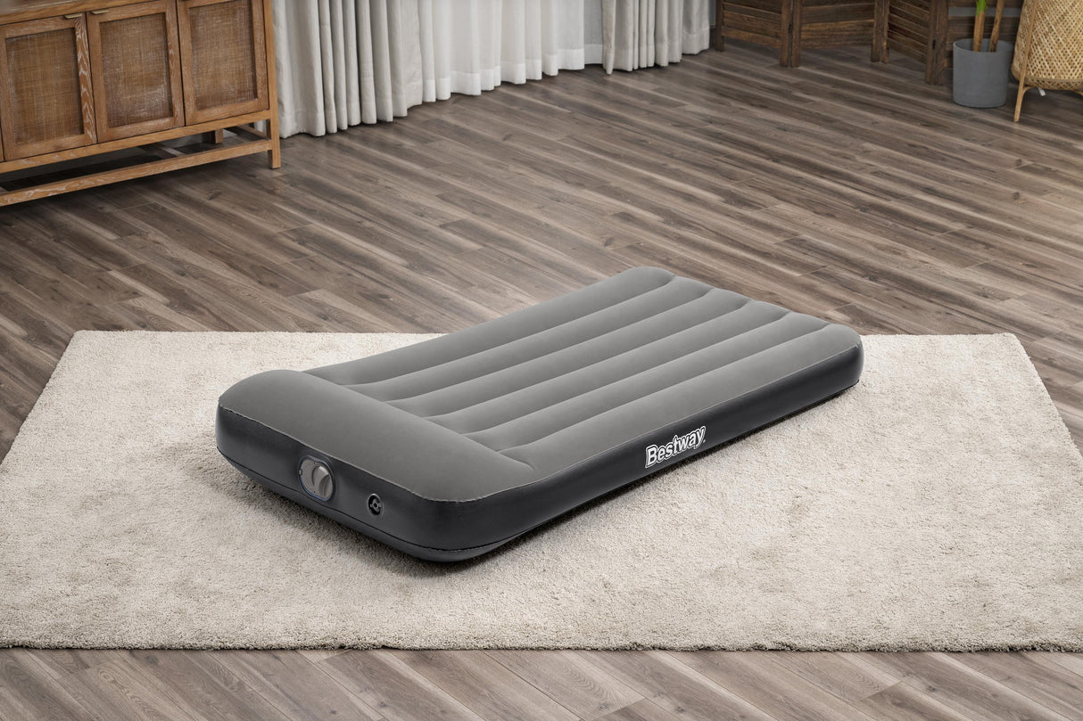 Matelas gonflable - BESTWAY - 671BQ - Tritech Twin - 1 personne, pompe USB intégrée, 1,88 m x 99 cm x 30 cm