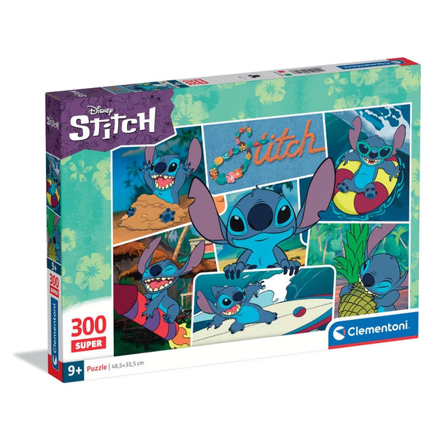 Puzzle Stitch 300 pieces Super, Pour enfants a partir de 3 ans, Theme dessins animés, CLEMENTONI