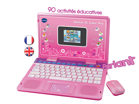 Ordinateur bilingue VTECH Genius XL Color Pro Rose - 6-11 ans
