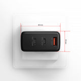 Chargeur secteur Axagon 2x USB-C + 1x USB-A 100W (Noir)