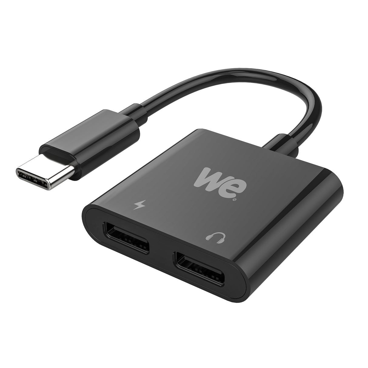 WE Adaptateur USB C vers USB C x2, adaptateur 2 en 1 charge et audio spécialemen