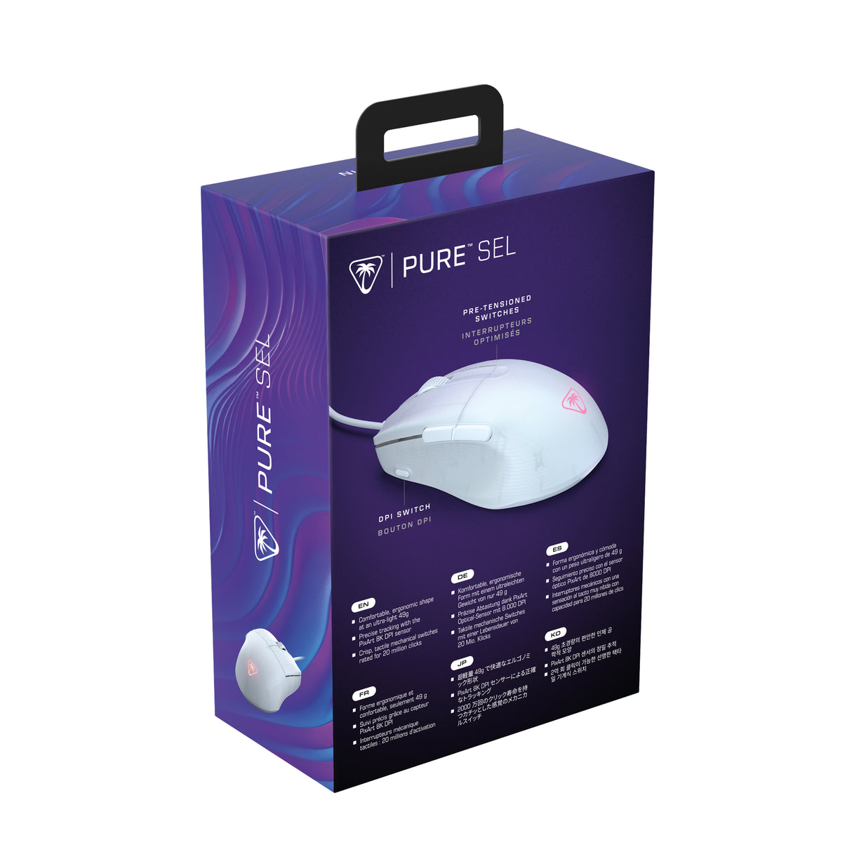 Souris gaming sans fil ultra légere - TURTLE BEACH - Pure SEL - Blanche