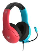 Casque gaming filaire - TURTLE BEACH - TBS-8002-25 - Airlite Fit - Sous licence officielle de Nintendo Switch™ - Bleu fluo et rouge