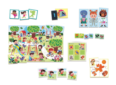 Clementoni - Coffret de 8 jeux en 1 - Jeux éducatifs formes, couleurs, nombres, quantités - Dés 3 ans