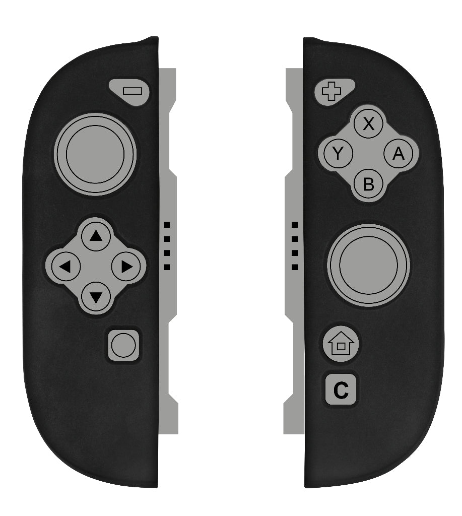 Coque de protection pour manettes Joy-Con - KONIX - Nintendo Switch 2 - Silicone - Antichoc - Anti-rayures - Anti-poussiere - Noir