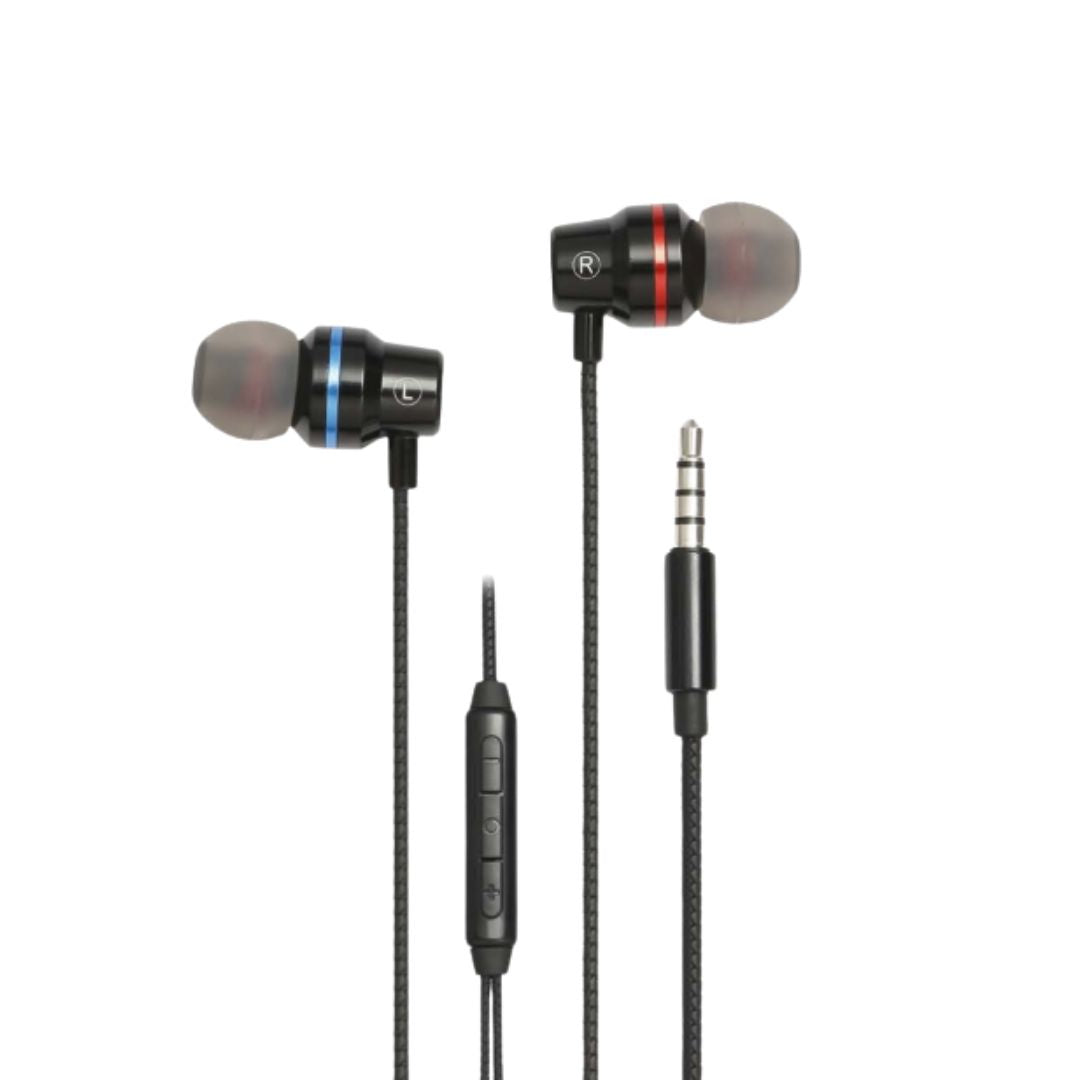 Ecouteurs WE filaire, intra, jack 3.5mm avec bo tier de contr le et micro intégr