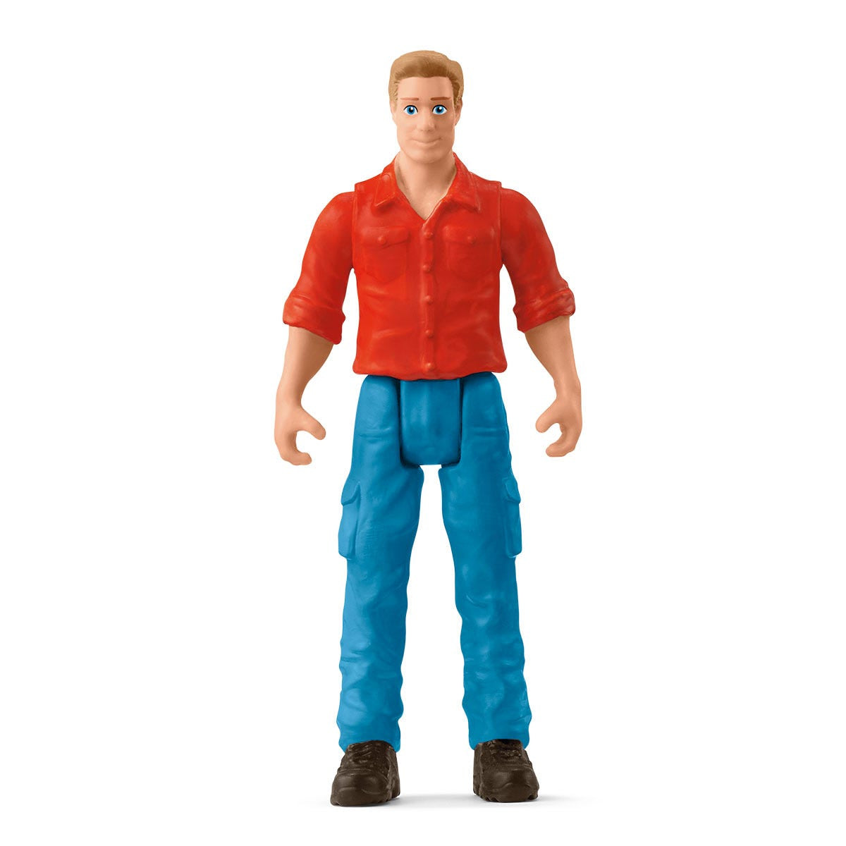 Tracteur et remorque, Coffre schleich avec 1 tracteur, 1 rremorque,  1 figurine humaine articulée, 1 figurine chien, pour enfants