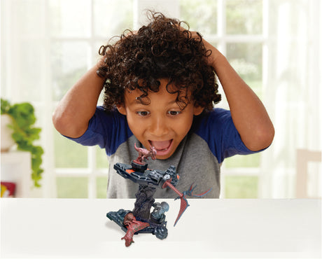 Jeu d'Équilibre - EPOCH GAMES - Jurassic World Volcano Quake - Dinosaures sur Plateforme, Dernier en Place Gagne !