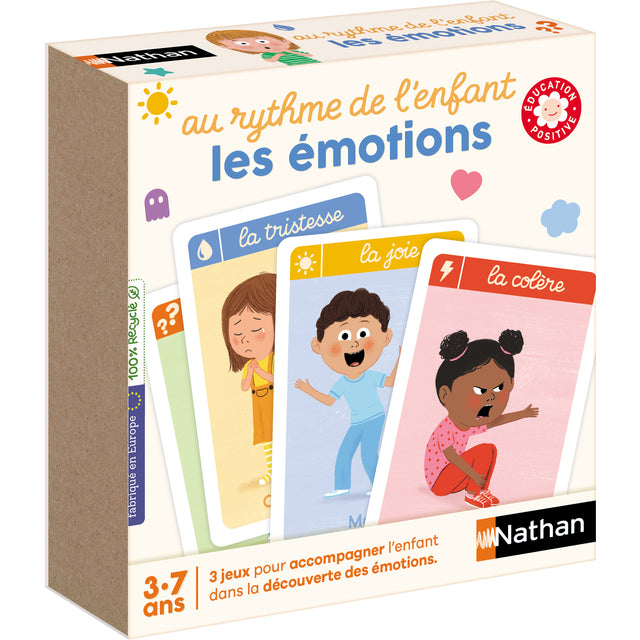 Jeu de cartes des émotions NATHAN
