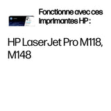 Cartouche toner HP 94X - Noir - Laser - 2800 pages - 1 boîte