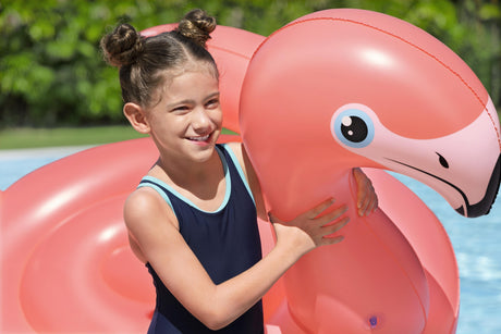 Bouée a chevaucher - Bestway - Flamant rose - 138 x 107 cm