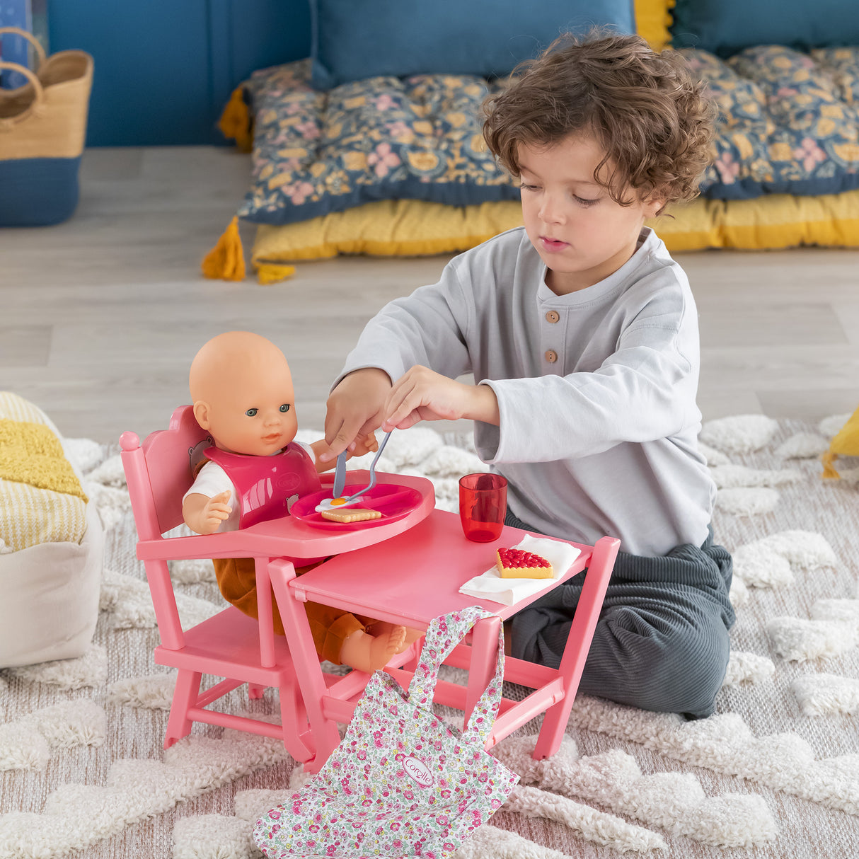 Accessoires poupon - COROLLE - Grand Coffret Repas - Pour poupon 36 et 42 cm - 11 accessoires - Des 2 ans