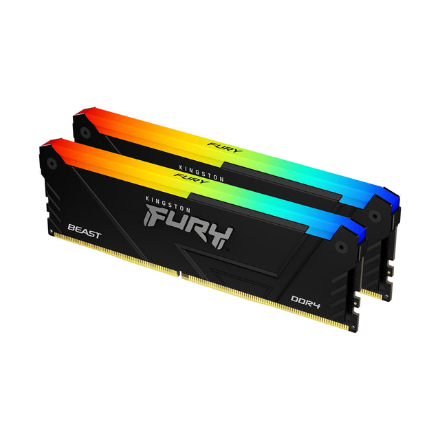 Mémoire RAM - KINGSTON - FURY Beast - RGB - 16 Go (2 x 8 Go) - DDR4 - 3600 MHz CL17 - (KF436C17BB2AK2/16)