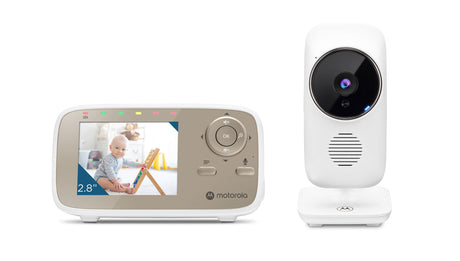 Moniteur vidéo bébé - MOTOROLA - VM483 - 2,8 - 300 m - Ecran - Infrarouge - Blanc