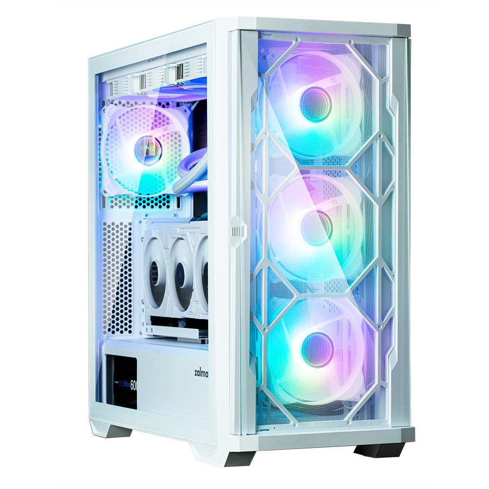 Boitier Moyen Tour E-ATX Zalman Z10 Duo avec panneaux vitrés (Blanc)