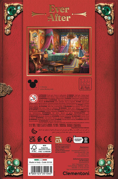 CLEMENTONI - Ever After - Puzzles 500 pieces - Disney Princesses - Ariel