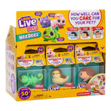 Lil' Needees - MOOSE TOYS - LITTLE LIVE PETS - Animaux interactifs de poche, avec sons et réactions - Modele de peluche aléatoire