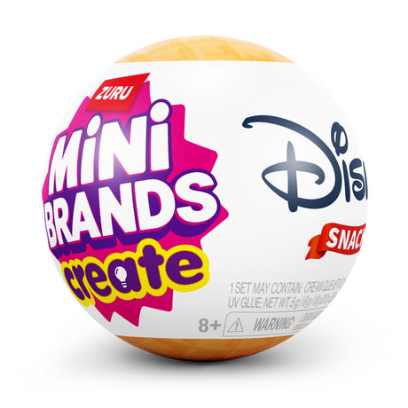 Capsule surprise - Figurine - ZURU - Mini Brands Create Disney Snacks - Modele aléatoire - Des 8 ans