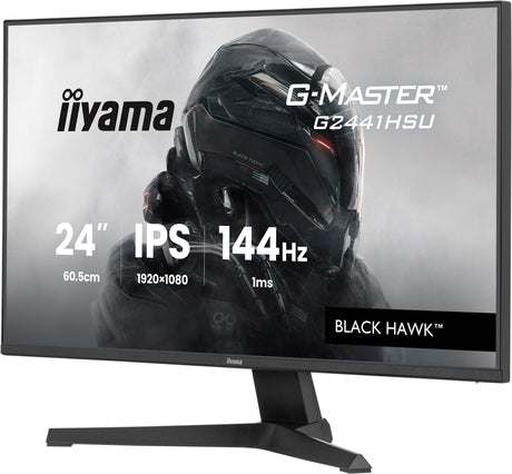 Ecran PC Gamer - IIYAMA - 24'' - FHD - 144Hz - Dalle IPS - 1ms - G-Master G2441HSU-B1