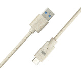 C ble USB-C/USB A biosourcé avec 30% de matières recyclées - 2m - Packaging écoc