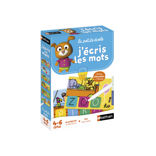 Jeu d'écriture NATHAN La Petite Ecole - J'écris les Mots - Apprentissage progressif - Des 4 ans