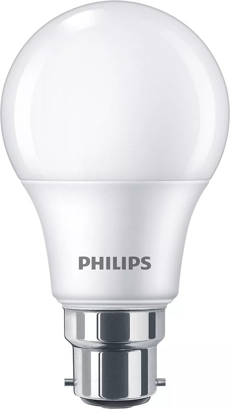 Ampoule LED - PHILIPS - 60 W - B22 - Blanc chaud - Dépolie - Non-Dimmable - 3 pieces