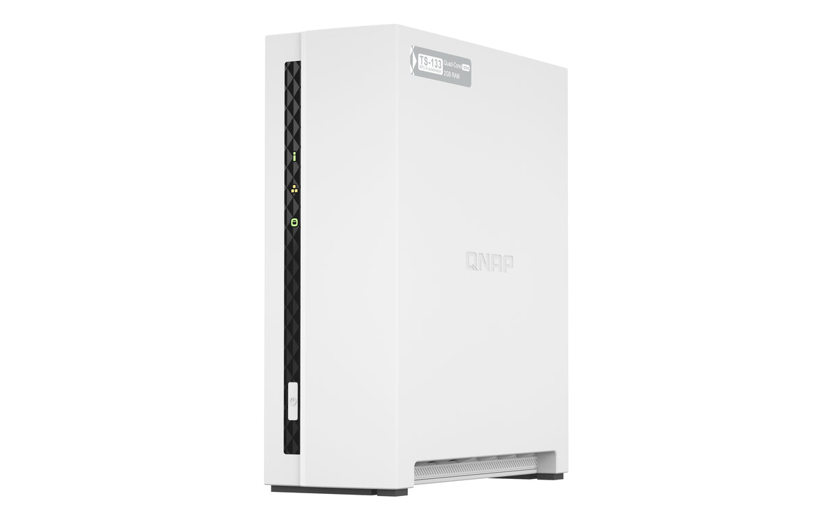 Serveur NAS Qnap TS-133 - 1 baie (Blanc)