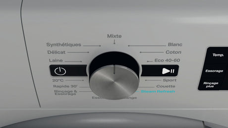 Lave-linge hublot WHIRLPOOL FFBP10489SBSVFR - 10 kg - Induction - L60cm - 1400 trs/min - Classe A-20% - Silver