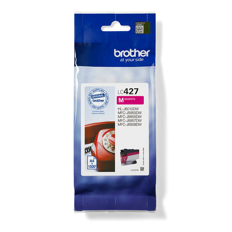 Cartouche d'encre LC427M - BROTHER - Magenta - 1500 pages - Pour Brother MFC-J6955DW, MFC-J6957DW, MFC-J5955DW et HL-J6010DW